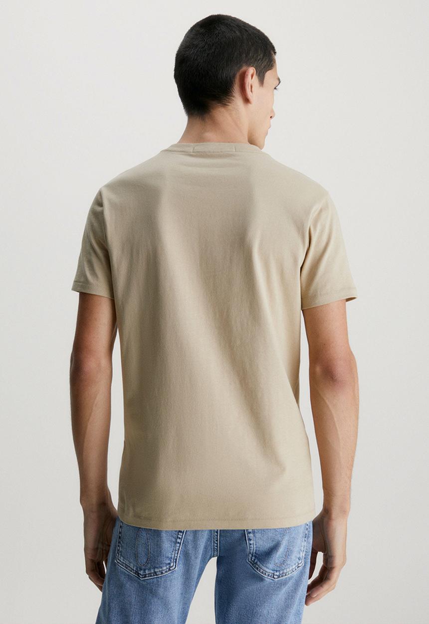 Calvin Klein - Seasonal monologo tee - travertine