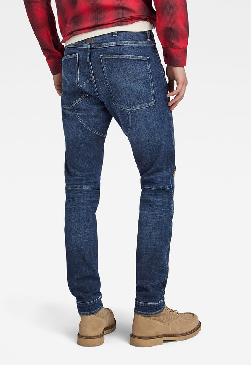 G-STAR - 5620 3D Zip Knee Skinny Heavy elto pure superstretch - worn in himalayan blue