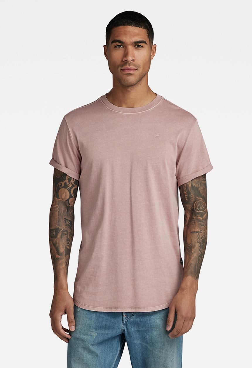 G-STAR - Lash r t s\s Compact jersey o rfd - lt berry mist gd