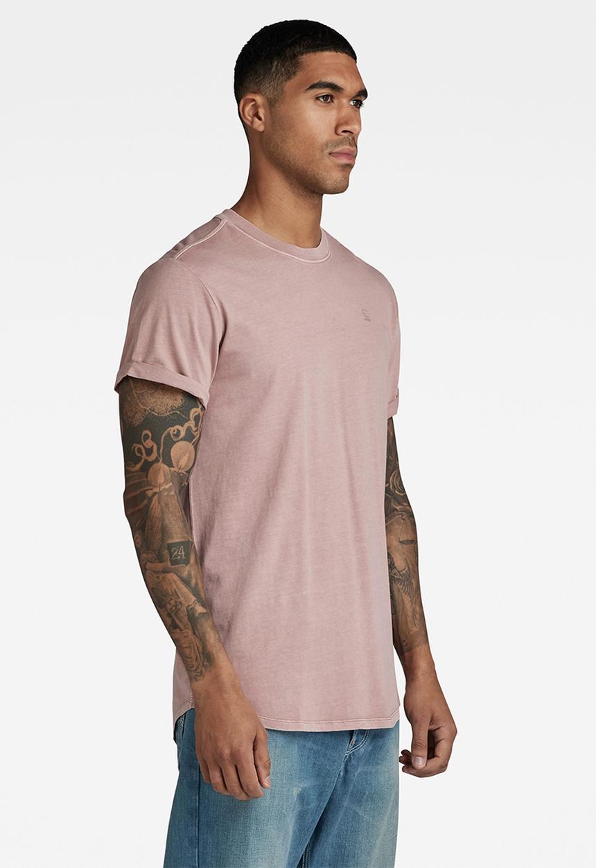G-STAR - Lash r t s\s Compact jersey o rfd - lt berry mist gd