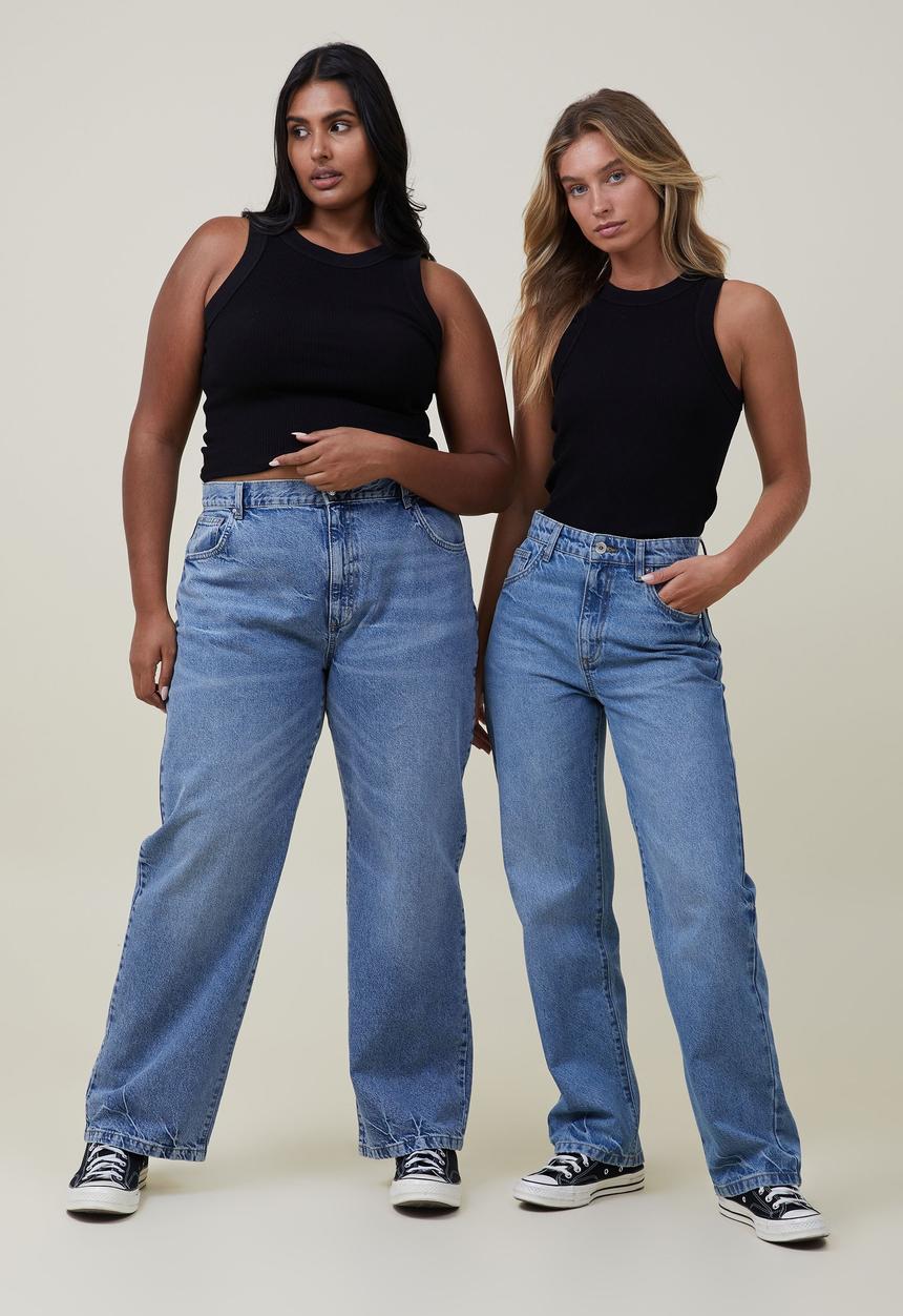 Cotton On - Loose Straight Jean - Surfers Blue