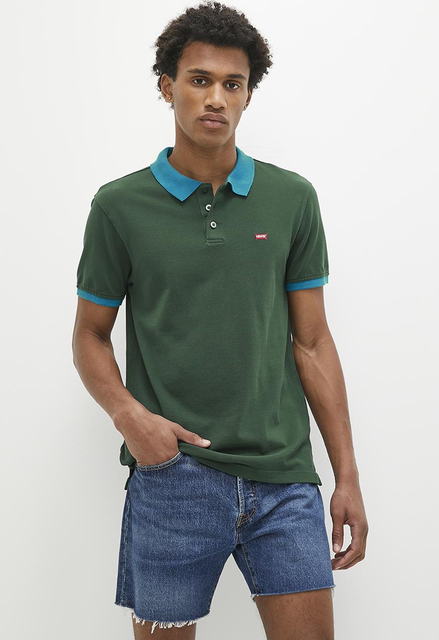 Levi’s® - Ama hm polo contrast blocking darkest sp - green