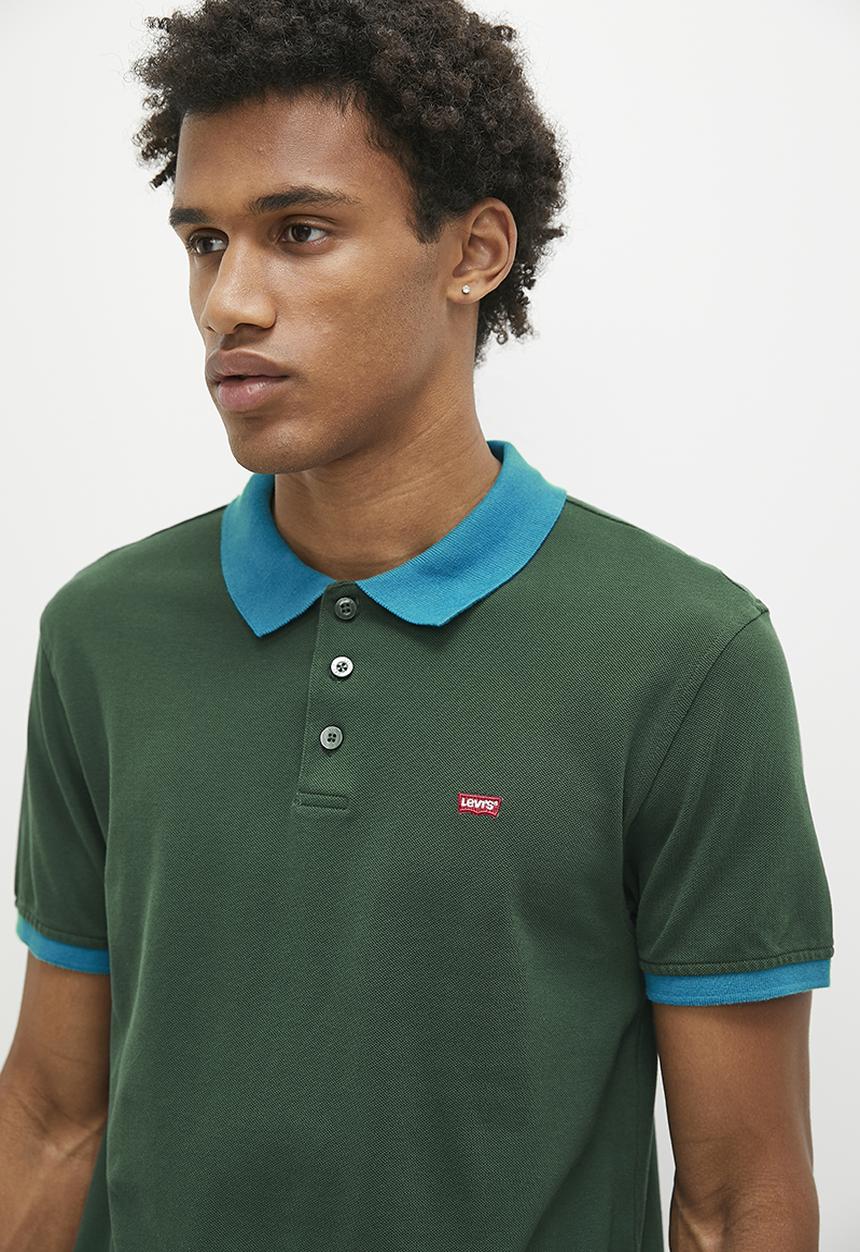 Levi’s® - Ama hm polo contrast blocking darkest sp - green