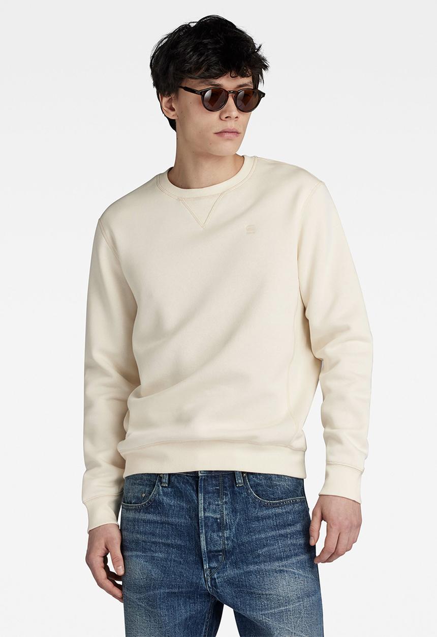 G-STAR - Premium core r sw l\s Pacior sweat r - eggnog