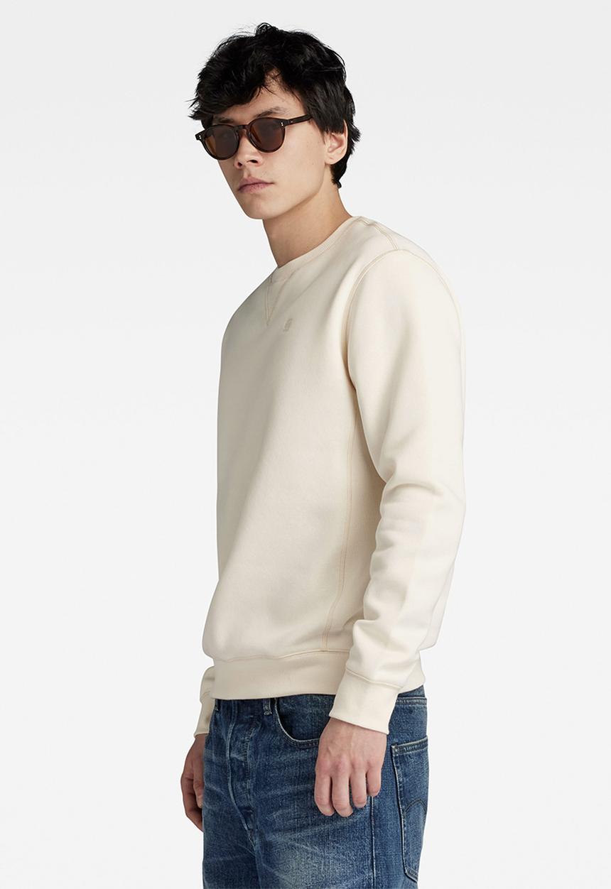 G-STAR - Premium core r sw l\s Pacior sweat r - eggnog