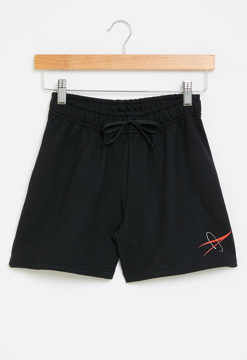 Rebel Republic - NASA sweat shorts - black