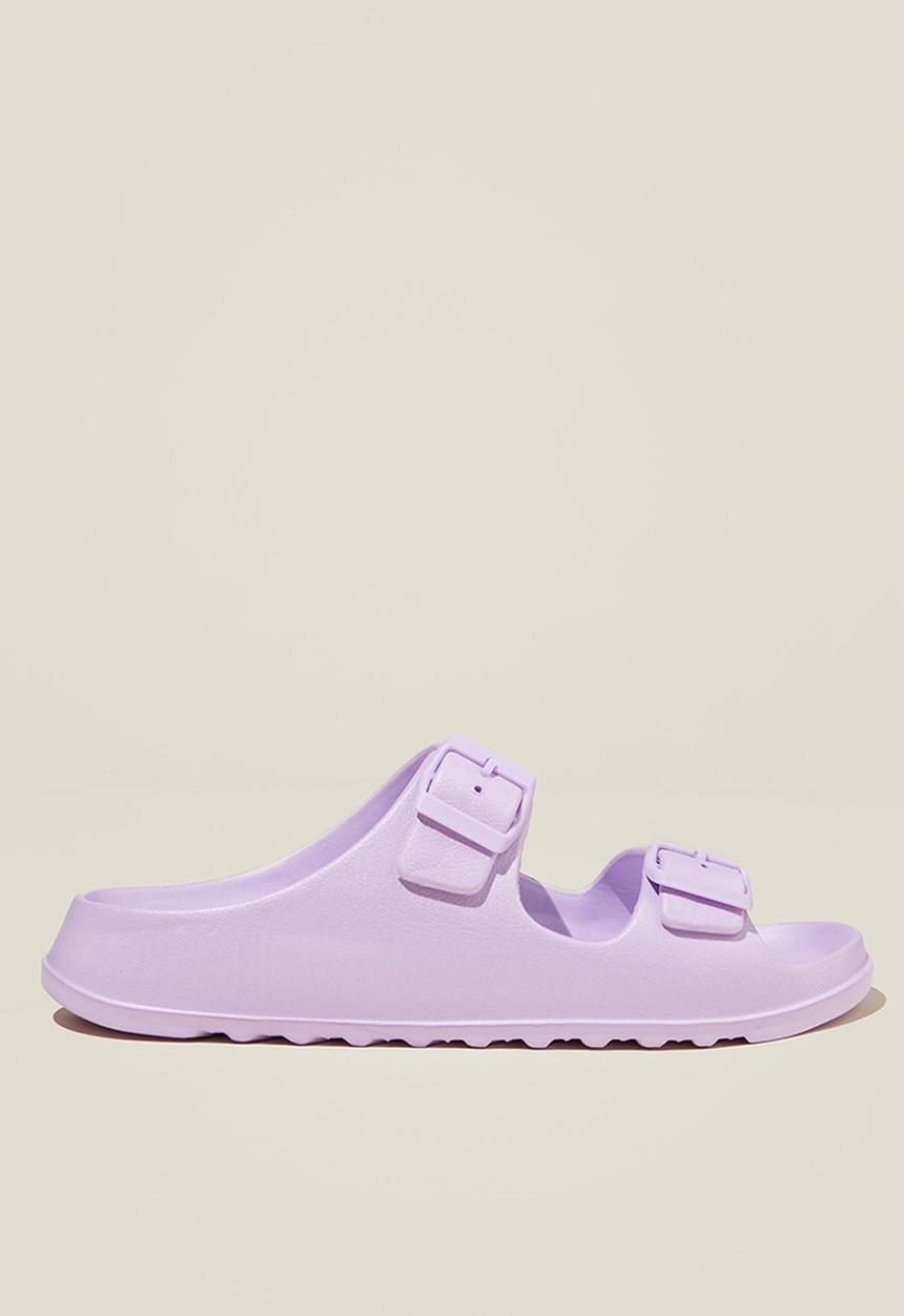 Cotton On - Bronte double buckle slide - lilac