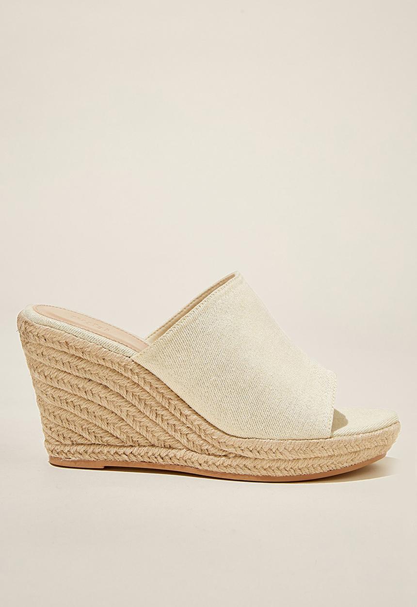 Cotton On - Zoey espadrille mule - gold metallic