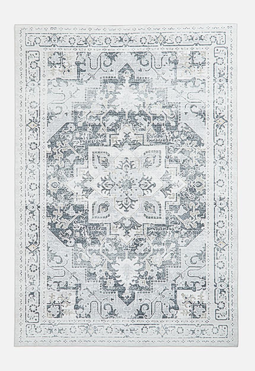 Sixth Floor - Brisbane antique distressed rug - grey