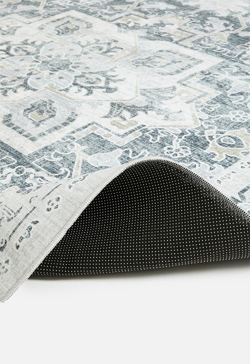 Sixth Floor - Brisbane antique distressed rug - grey