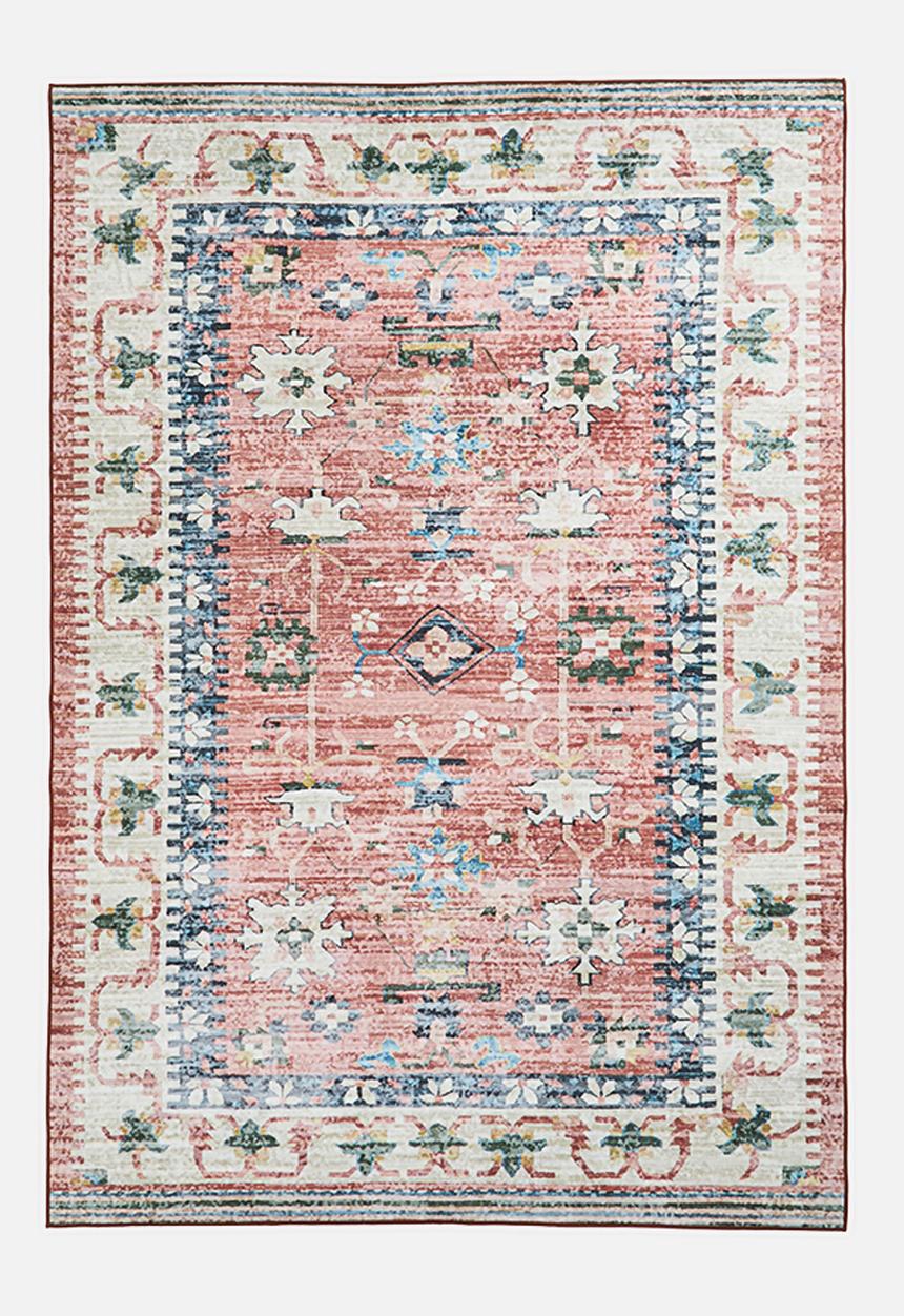 Sixth Floor - Brisbane antique distressed rug - rust