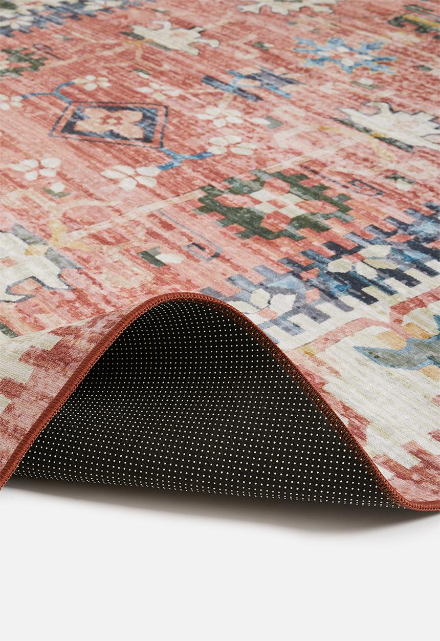 Sixth Floor - Brisbane antique distressed rug - rust
