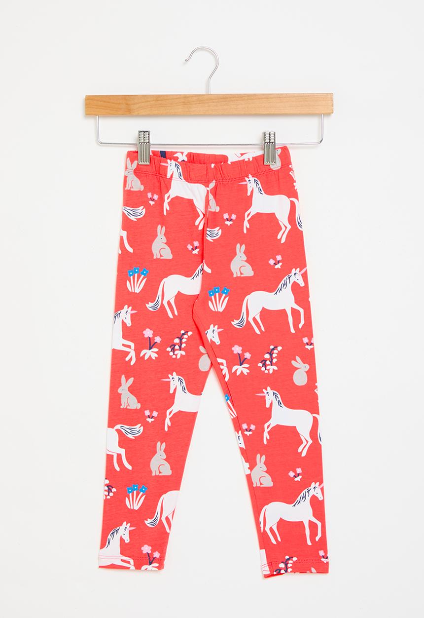 Pop Candy - Unicorn print leggings -red
