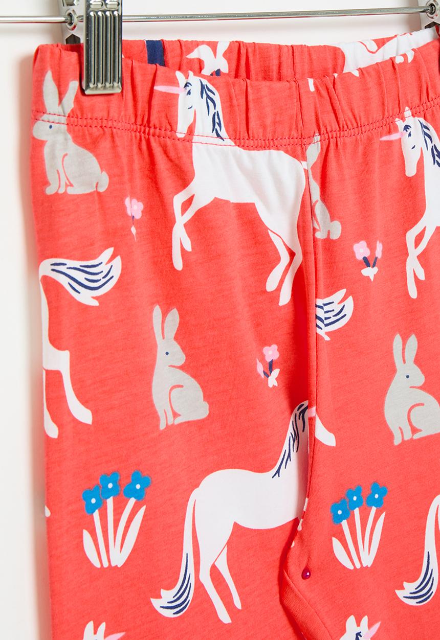 Pop Candy - Unicorn print leggings -red