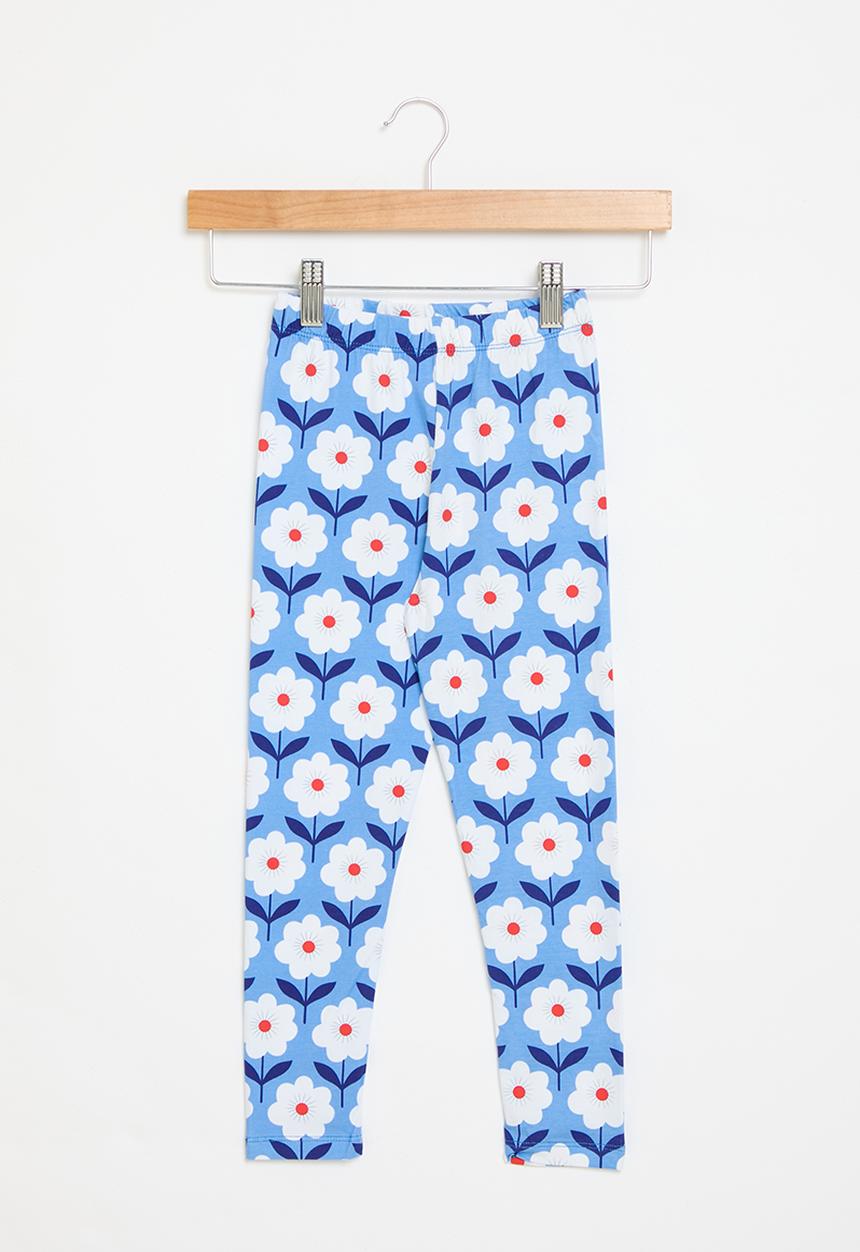 Pop Candy - Floral print leggings - blue