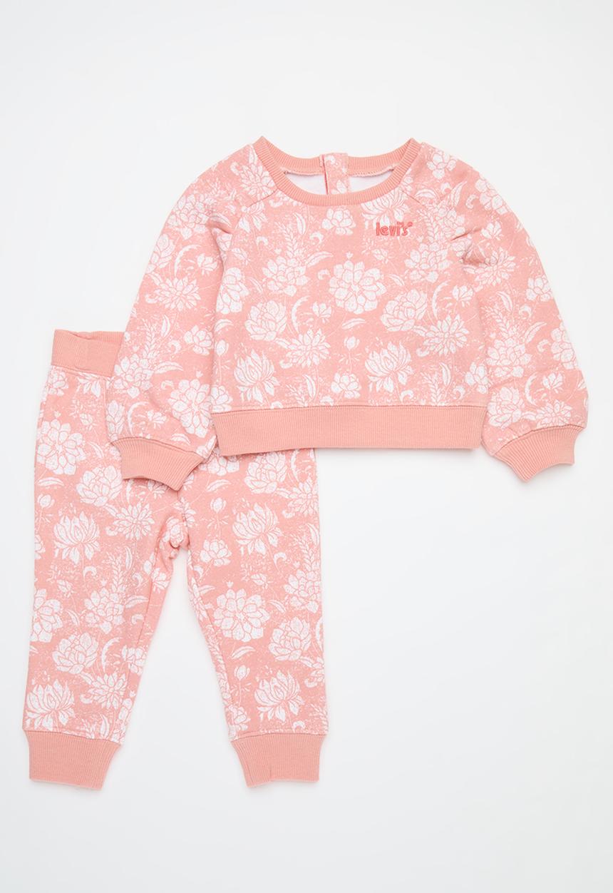 Levi’s® - Lvg floral sweat set - pink icing