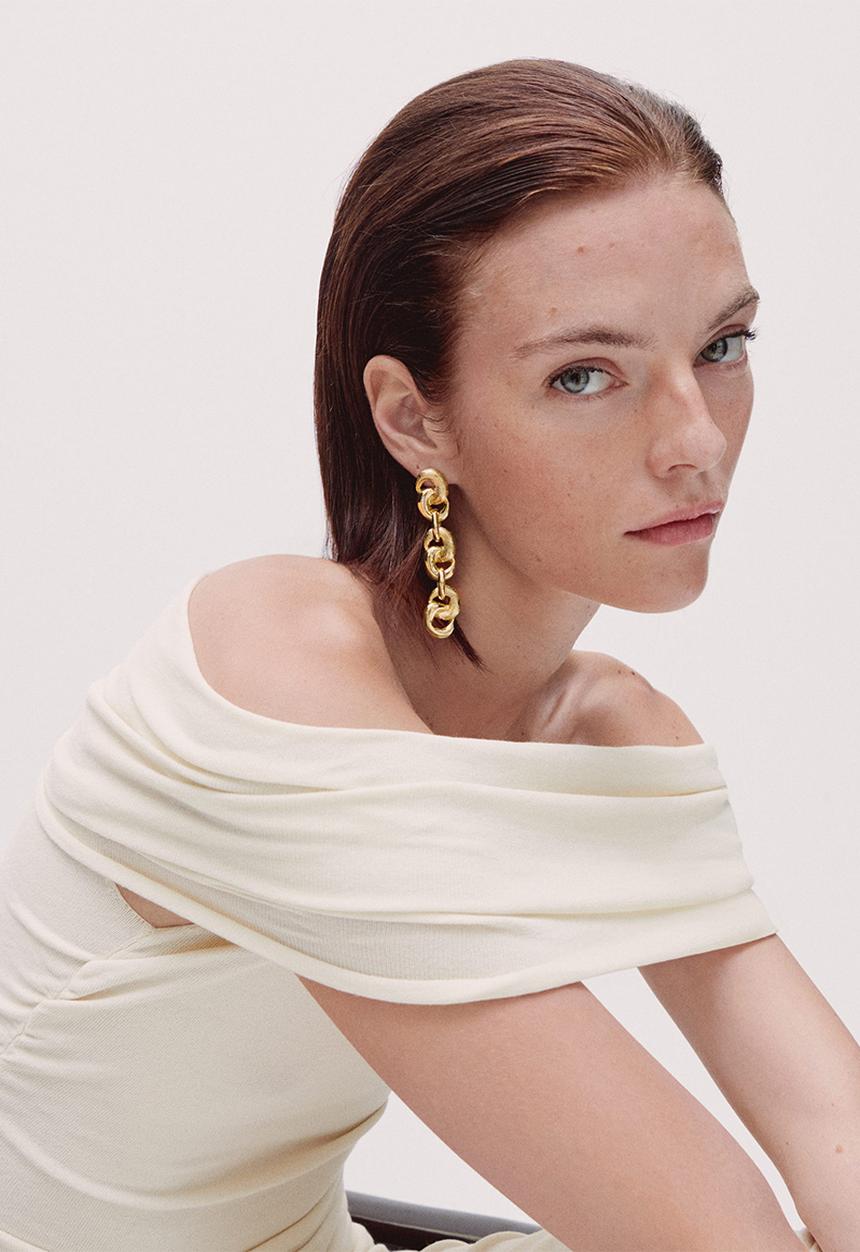 MANGO - Earrings candace - gold