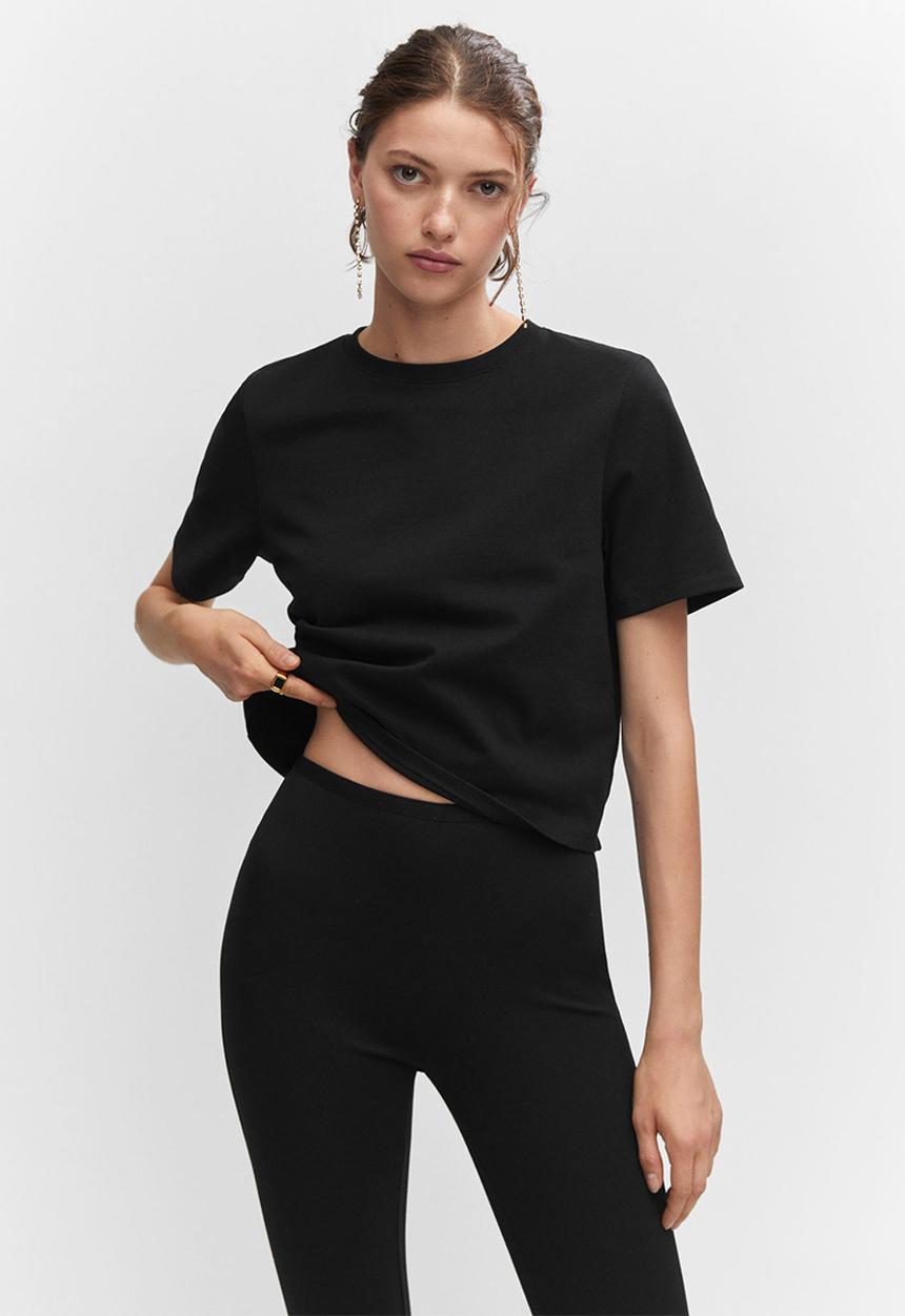 MANGO - Leggings Bon - Black