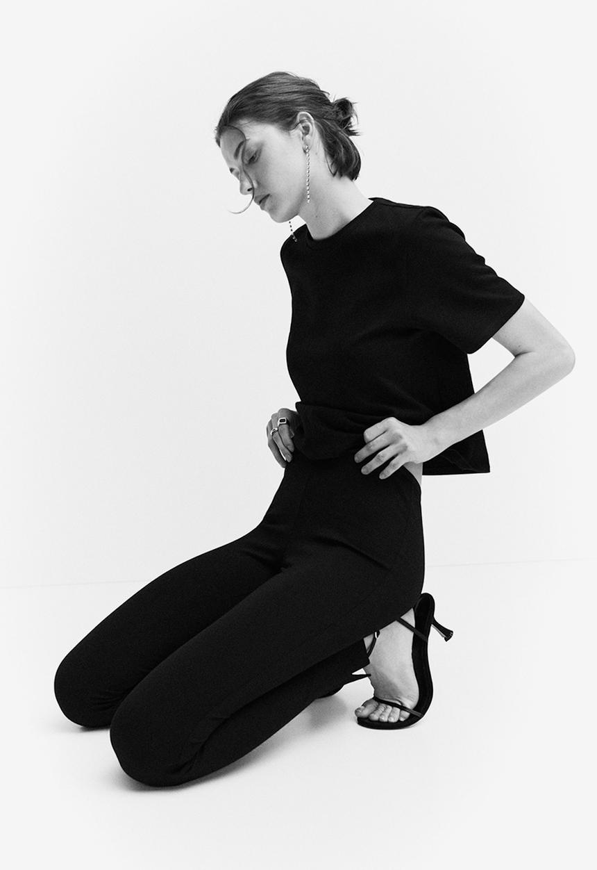 MANGO - Leggings Bon - Black