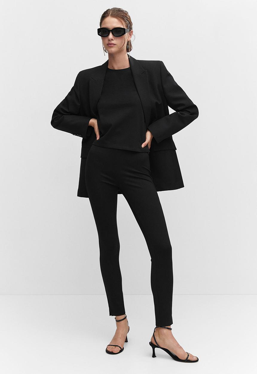 MANGO - Leggings Bon - Black