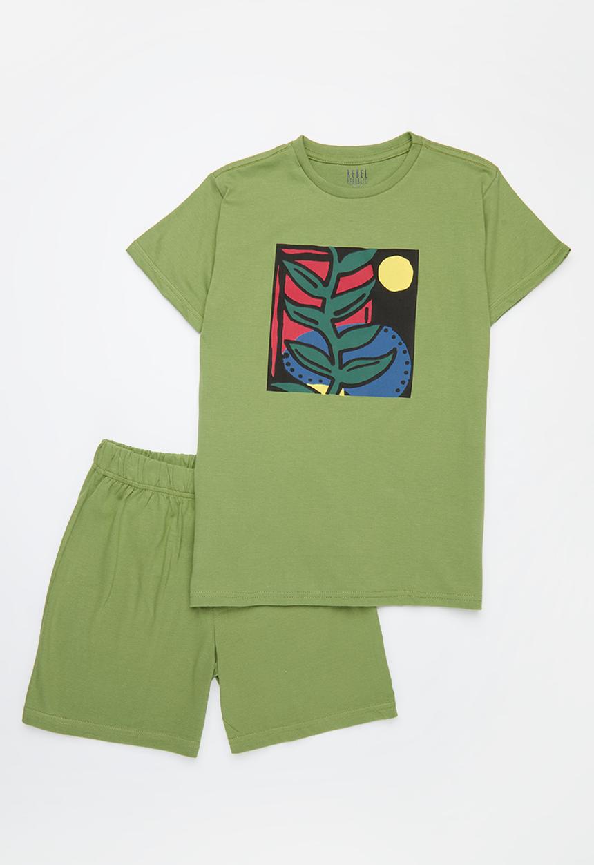 Pop Candy - Summer pj set - sage