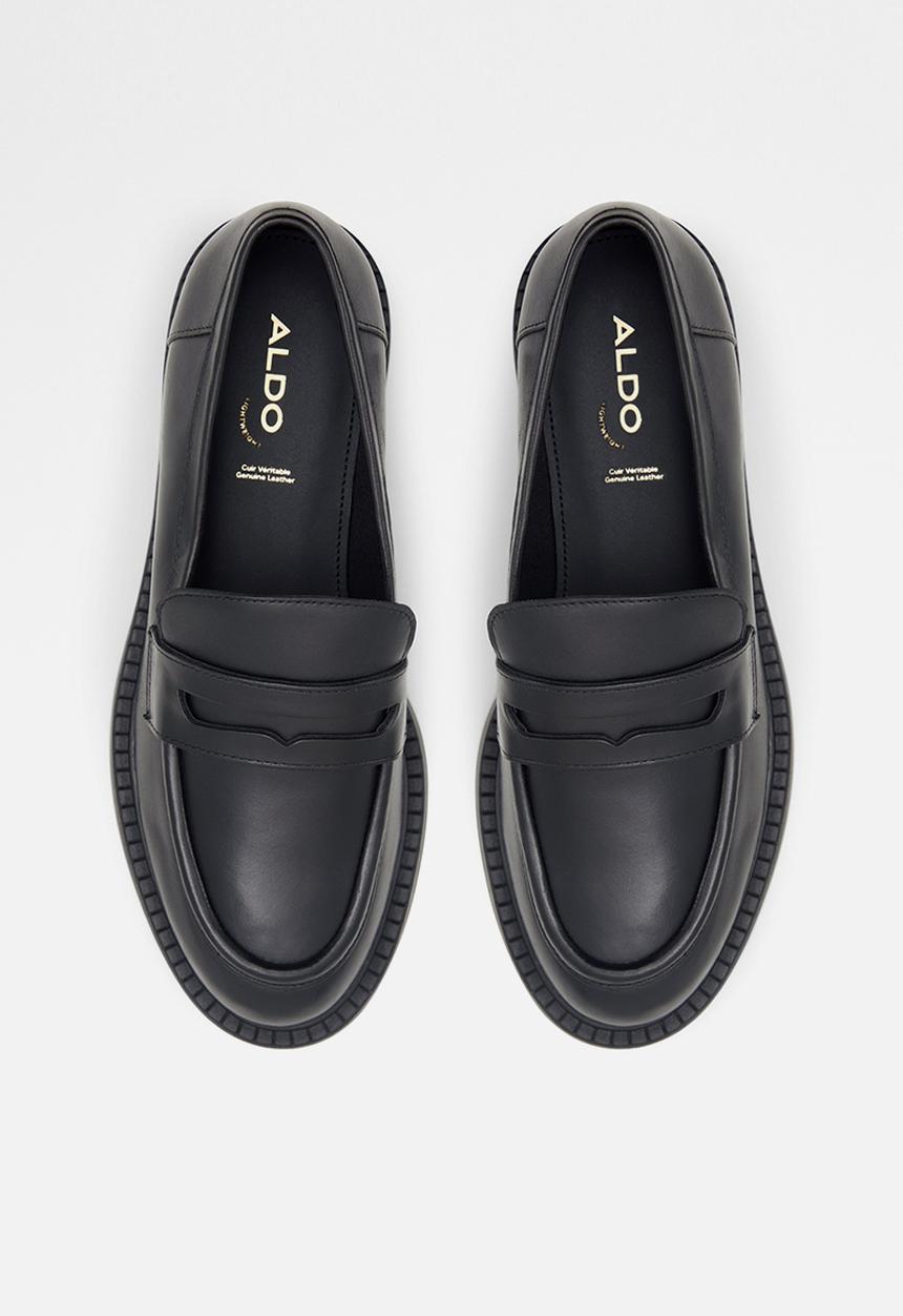 ALDO - Bigplan leather loafer - black