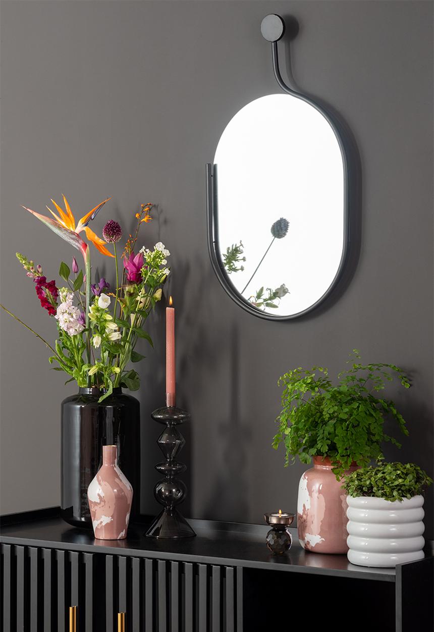 Present Time - Mirror Elliptical Medium - Black 