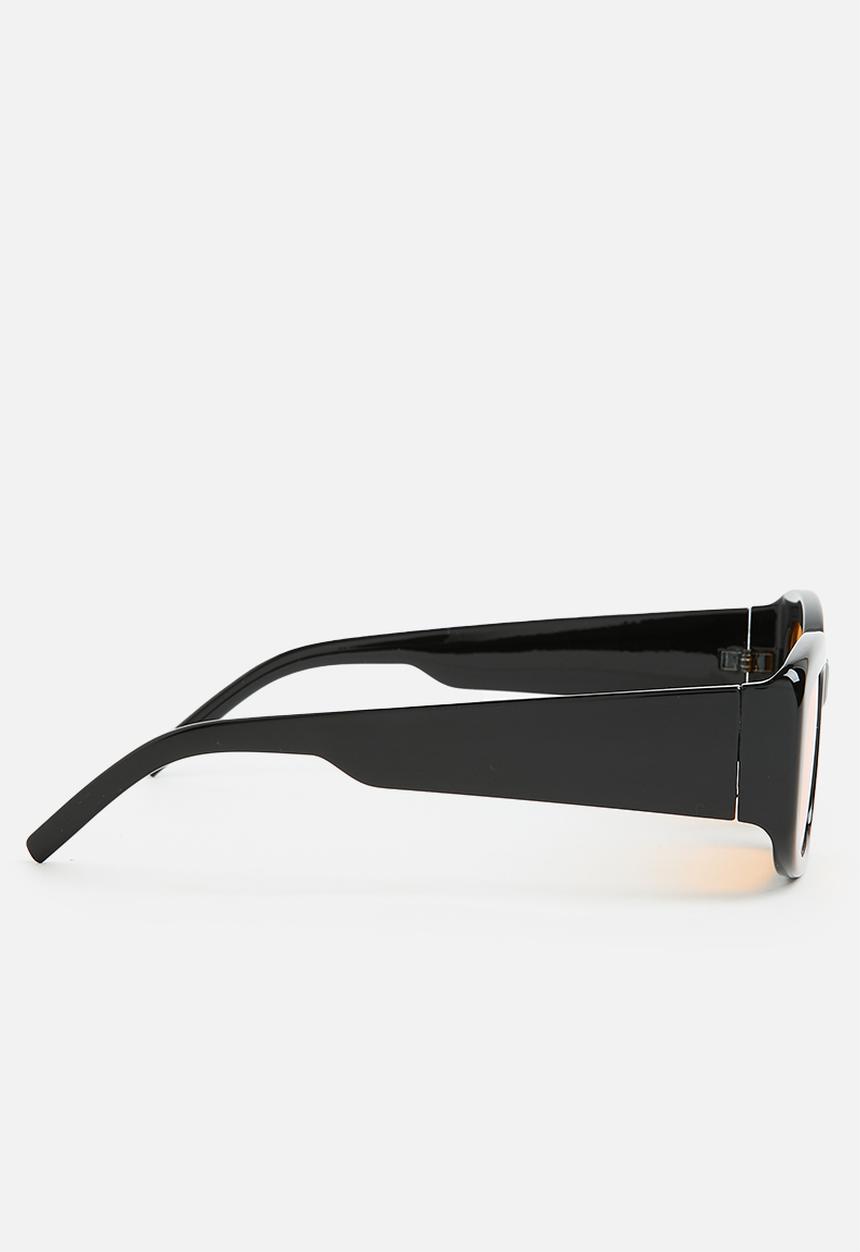 Superbalist - Polly rectangle sunglasses - black & orange