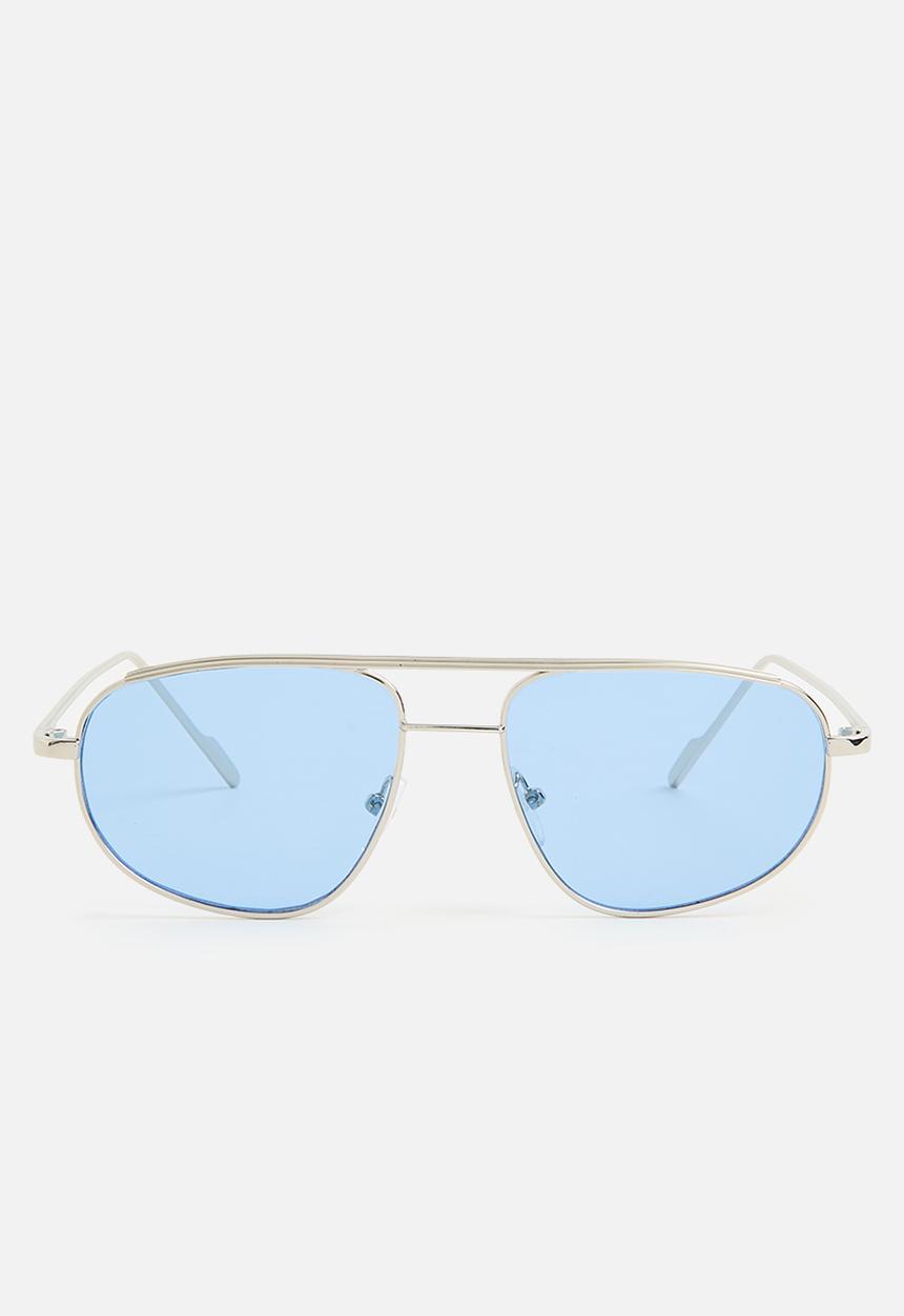 Superbalist - Candice aviator sunglasses - silver & blue