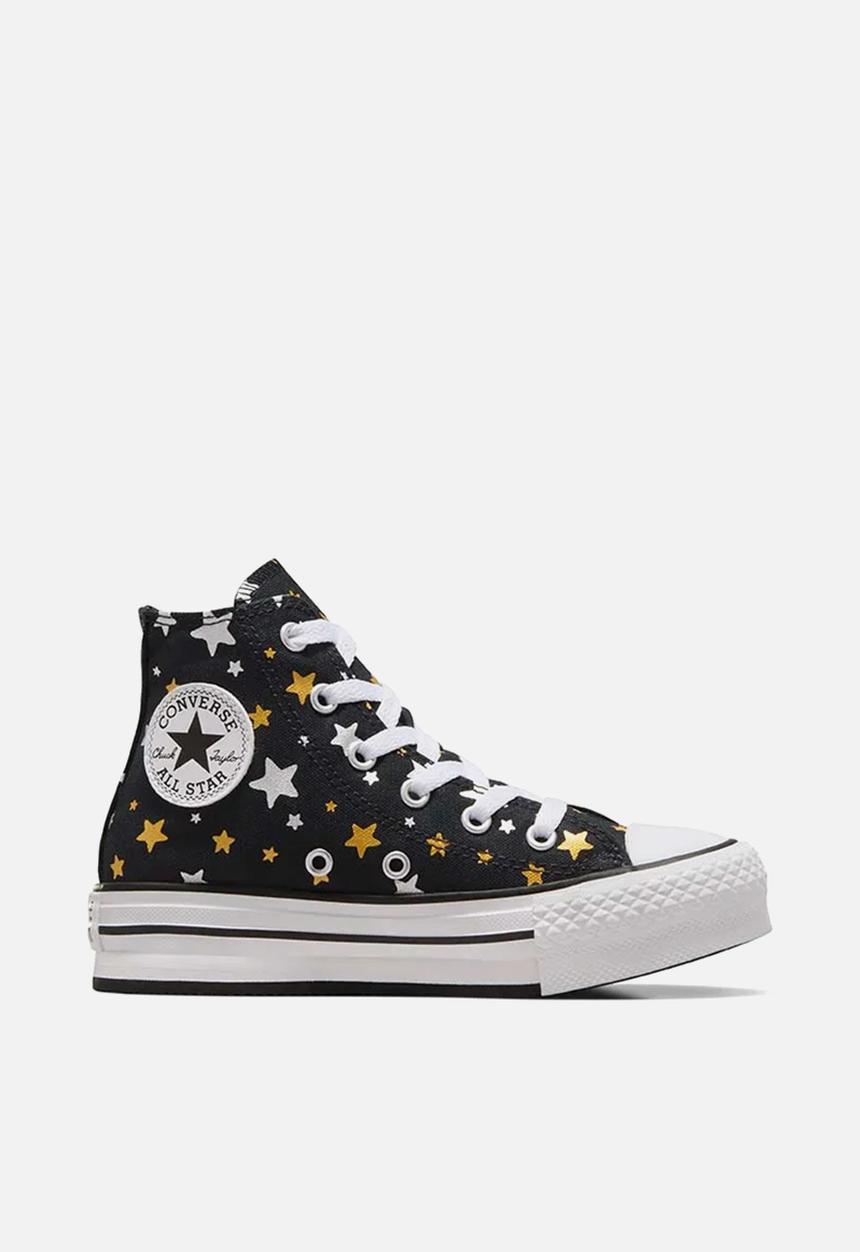 Converse - Chuck taylor all star eva lift - black/silver/gold