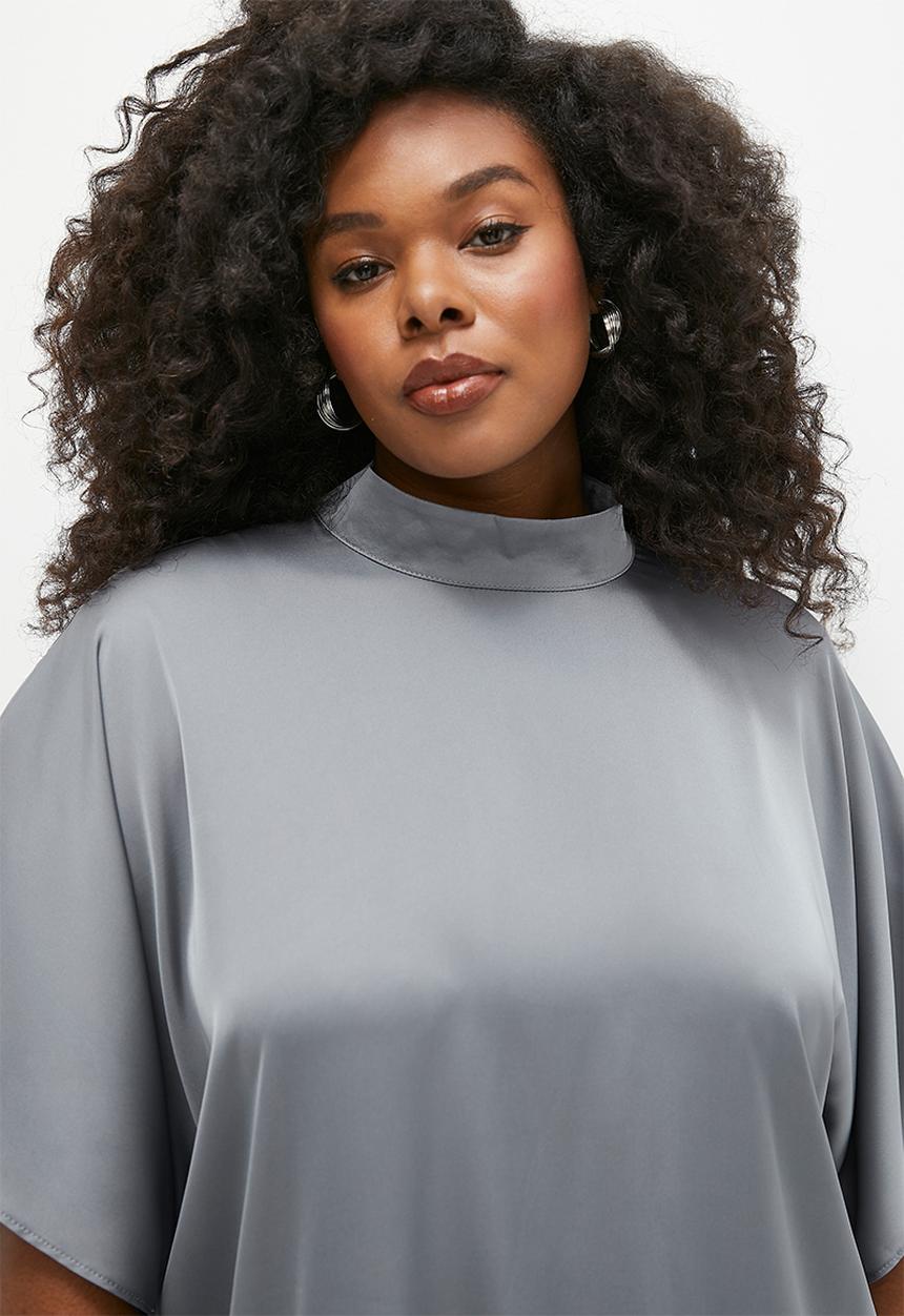 edit - Basic satin shell - grey