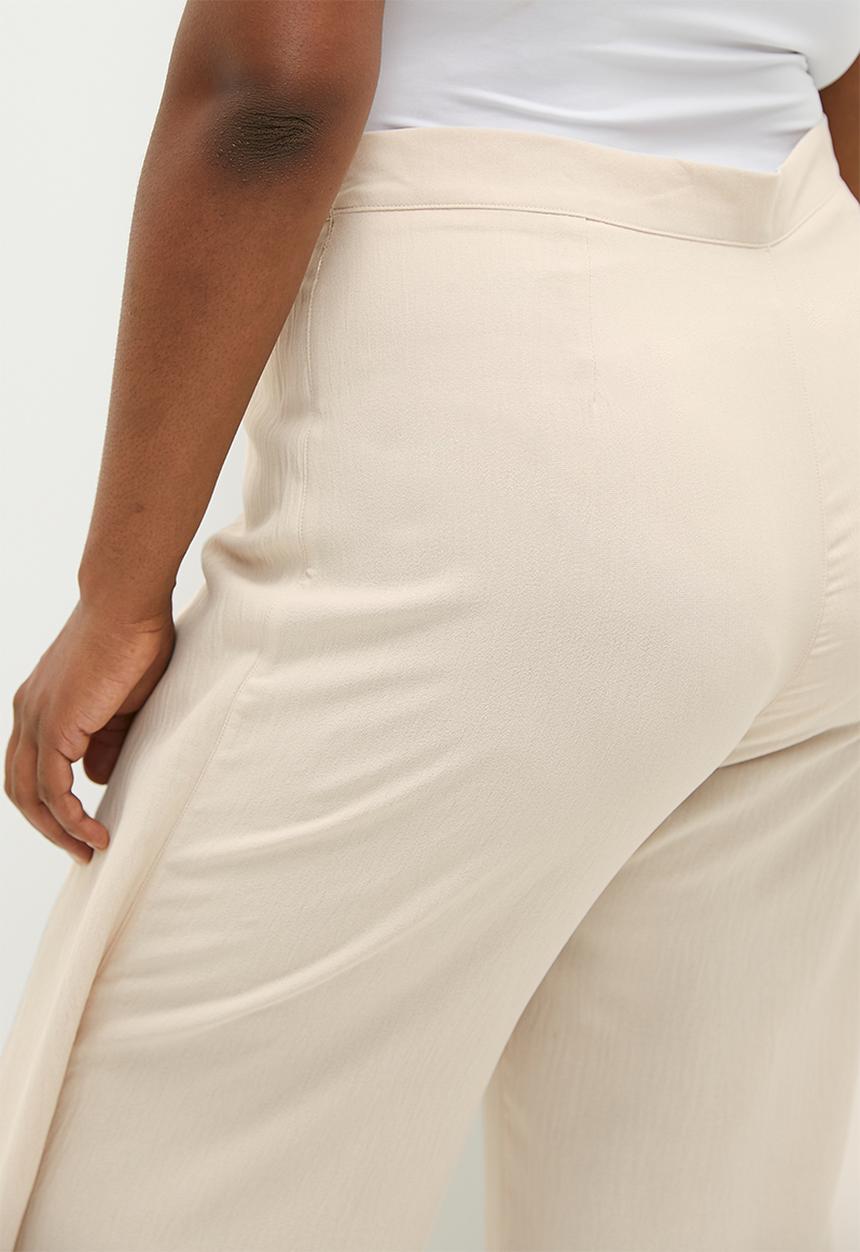 edit - Wrap wide leg trouser - sand