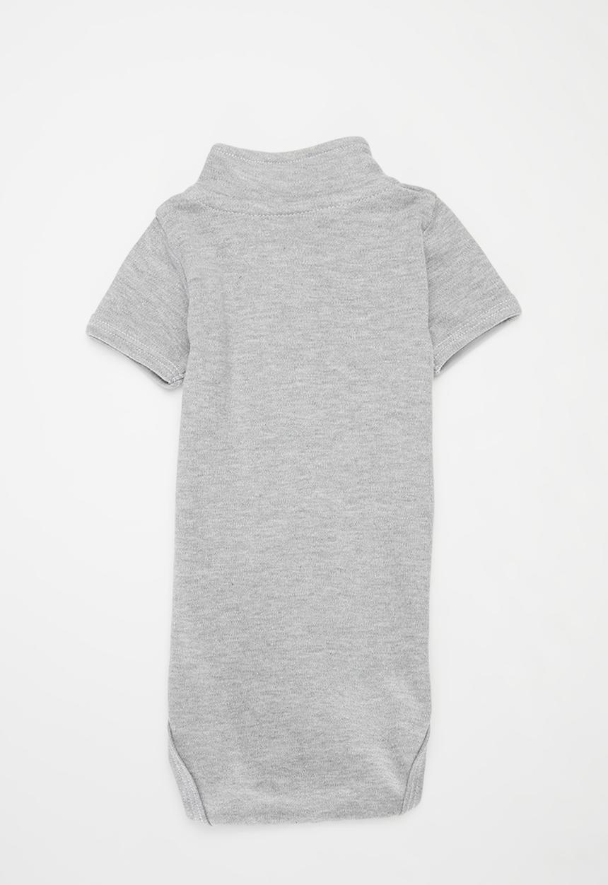 Little Lumps - Tab Onesie - Grey
