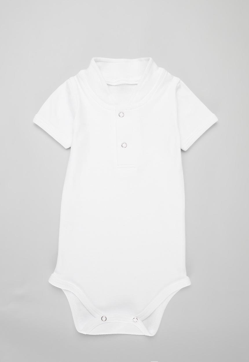 Little Lumps - Tab Onesie - White