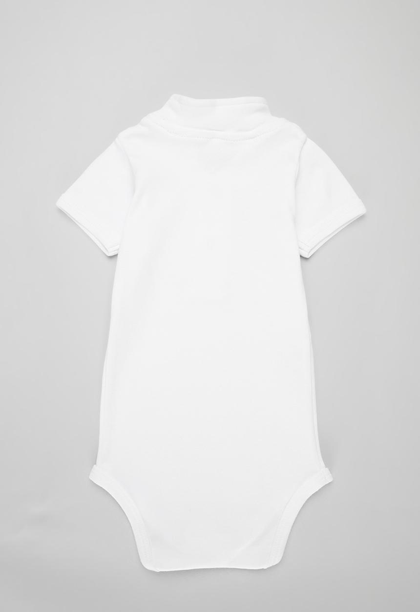 Little Lumps - Tab Onesie - White