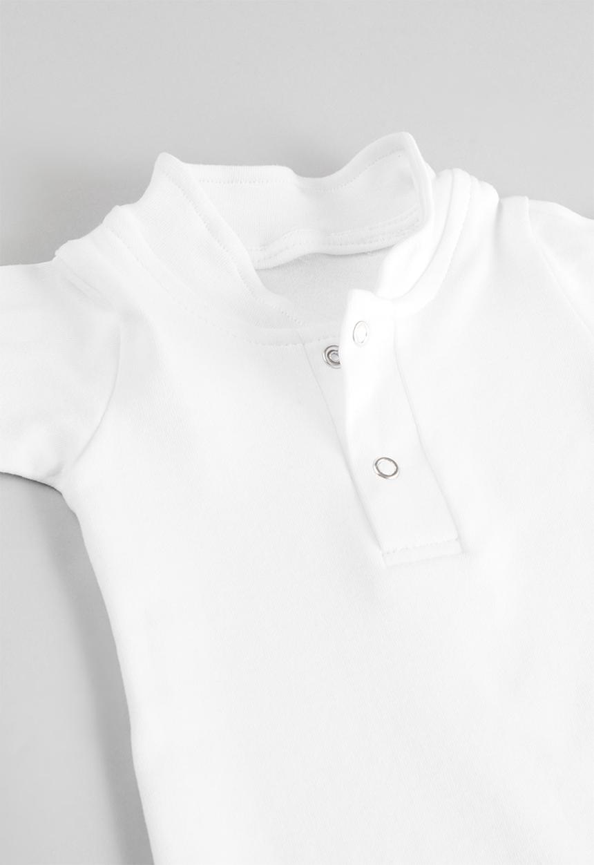 Little Lumps - Tab Onesie - White