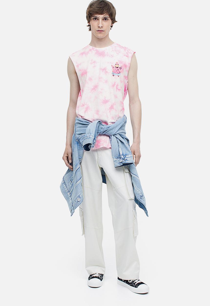 H&M - Printed vest top - pink/spongebob