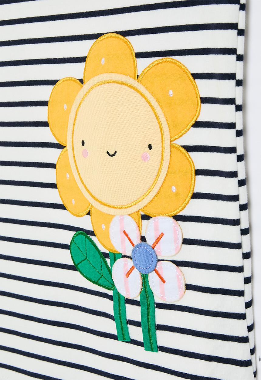 Pop Candy - Striped tee - black and white