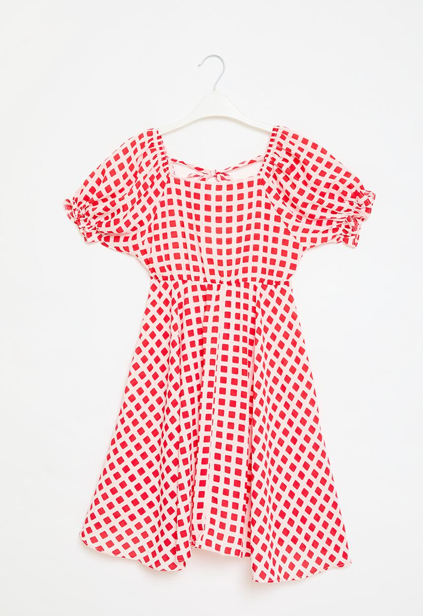 Pop Candy - Gingham dress - red