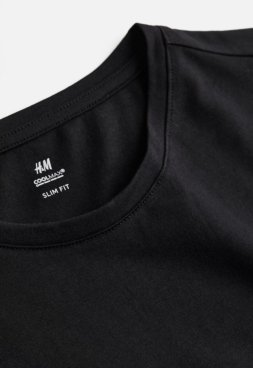 H&M - Coolmax® slim fit t-shirt - black