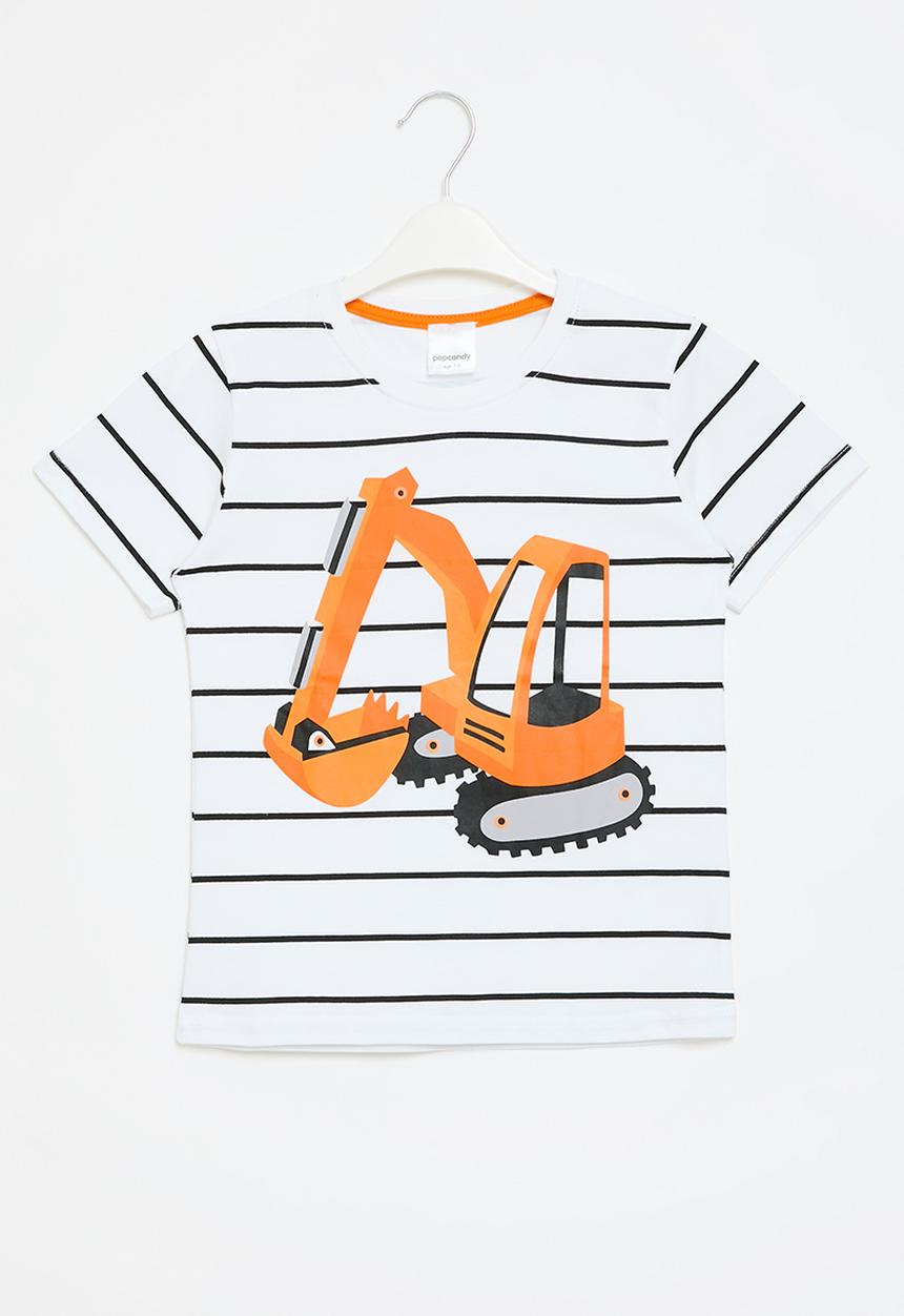 Pop Candy - Striped tee - black and white