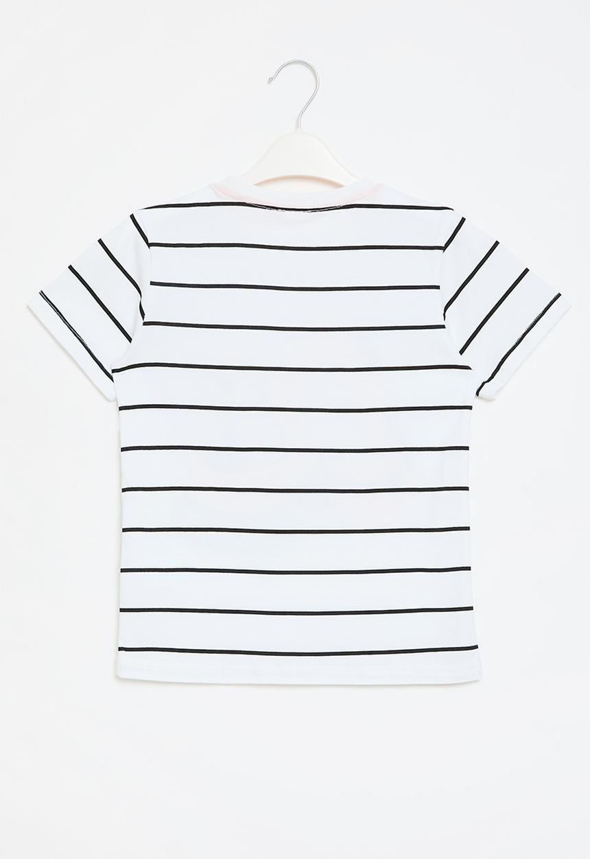 Pop Candy - Striped tee - black and white