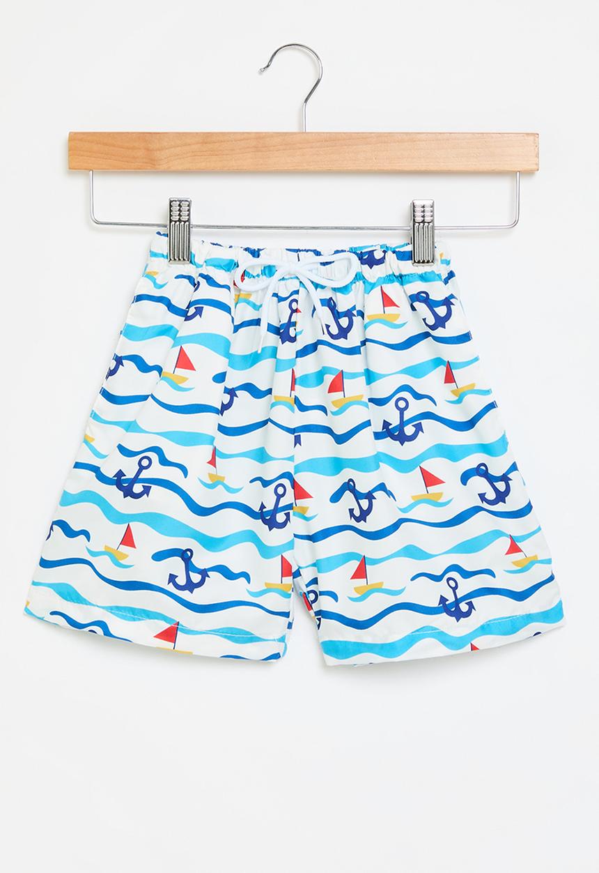 Pop Candy - Boardshorts - blue & white