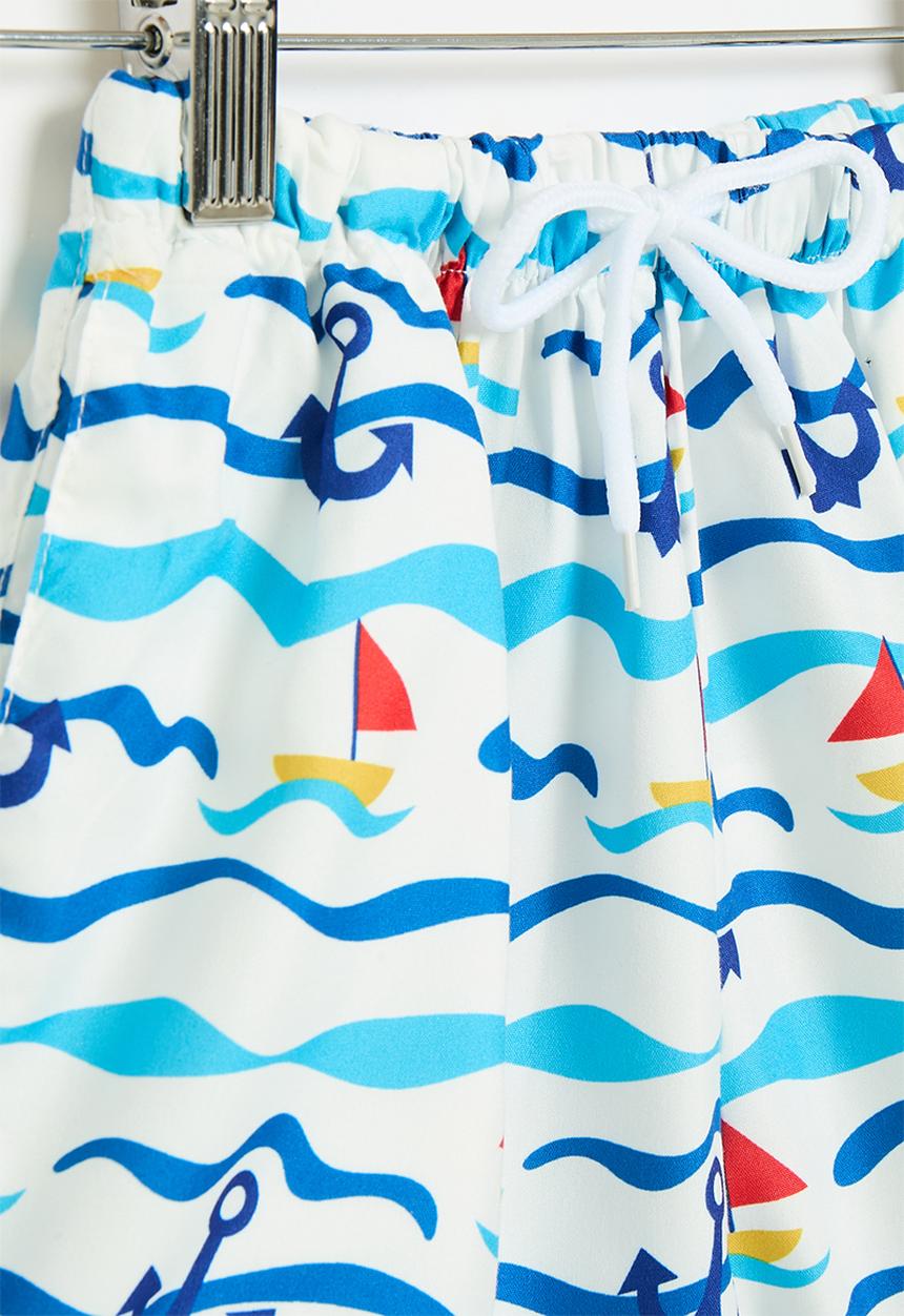 Pop Candy - Boardshorts - blue & white