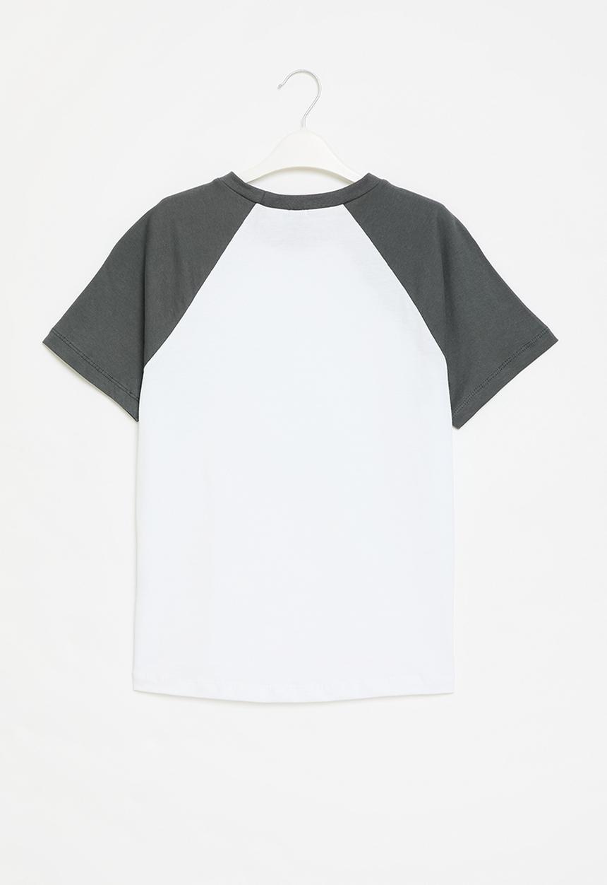 Rebel Republic - Printed tee - holly gun metal/white