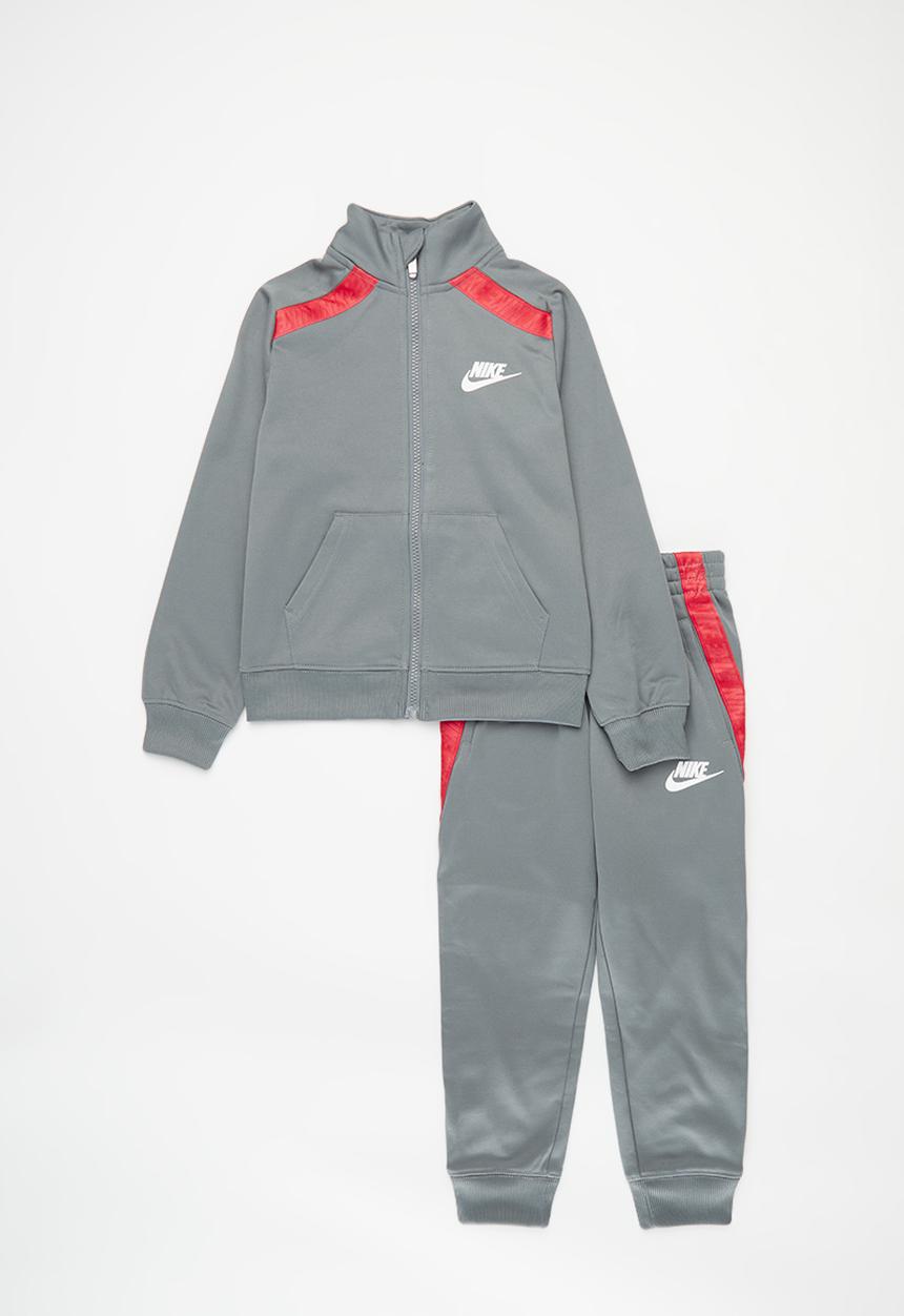 Nike - Nike sportswear club tape full-zip and joggers set - smoke grey