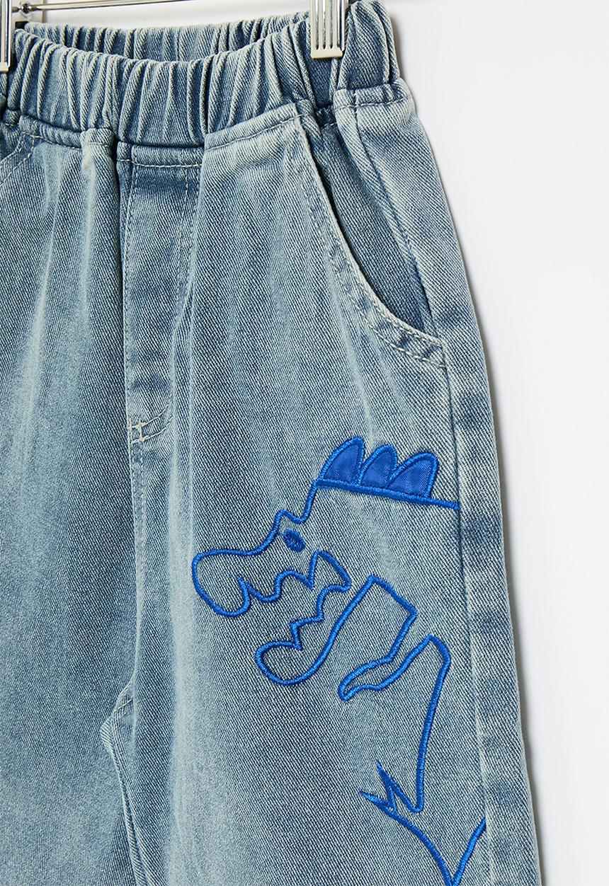 Pop Candy - Printed denim shorts - stone wash