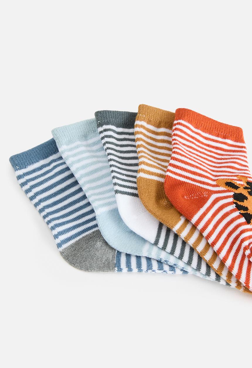 Pop Candy - 5-Pack knit zoo socks - multi