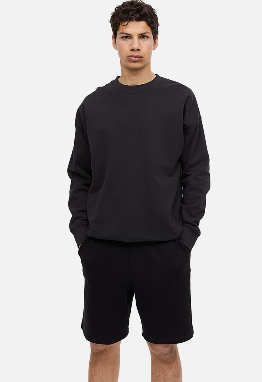 H&M - Regular fit sweatshorts - black