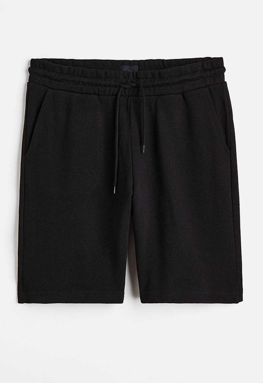 H&M - Regular fit sweatshorts - black